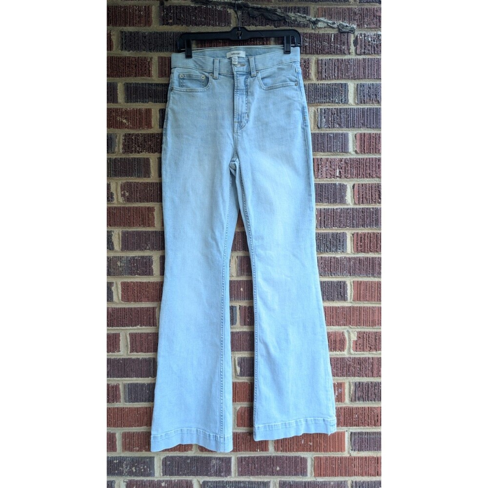 SPANX Flare Jeans Light Wash High Rise Stretch Denim Women's Size 8